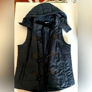 North Face navy blue vest